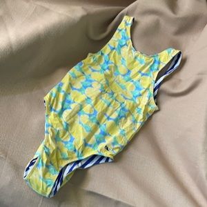 Reversible Vineyard Vines girls swim one piece